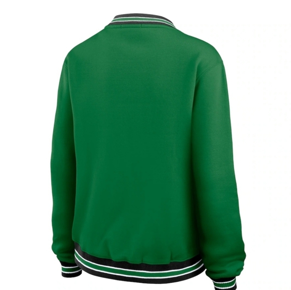 Green Jets V-Neck Sweatshirt Green New. - Picture 7 of 10